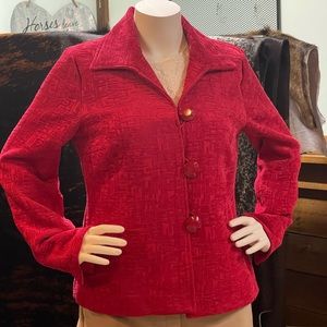 Laura Ashley Red Blazer Medium